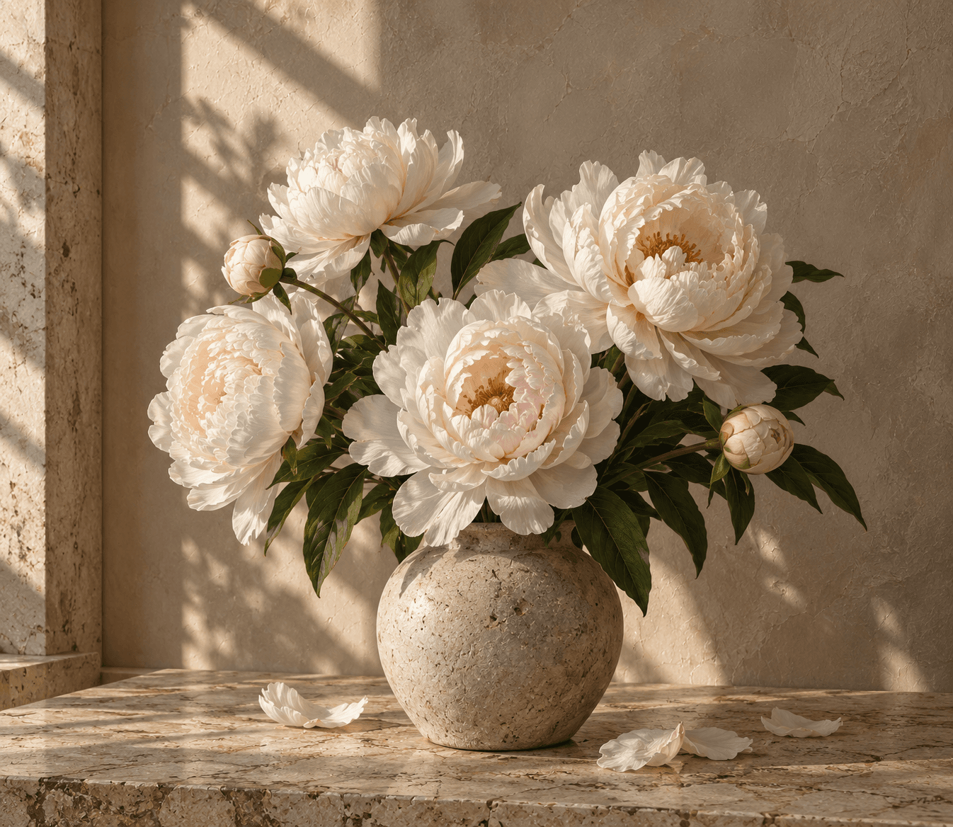 White Peonies